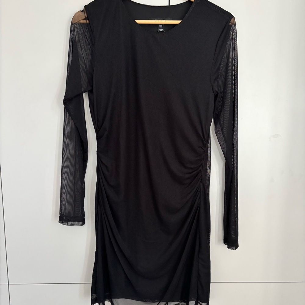 NWT Ever New Black Long Sleeve Dress